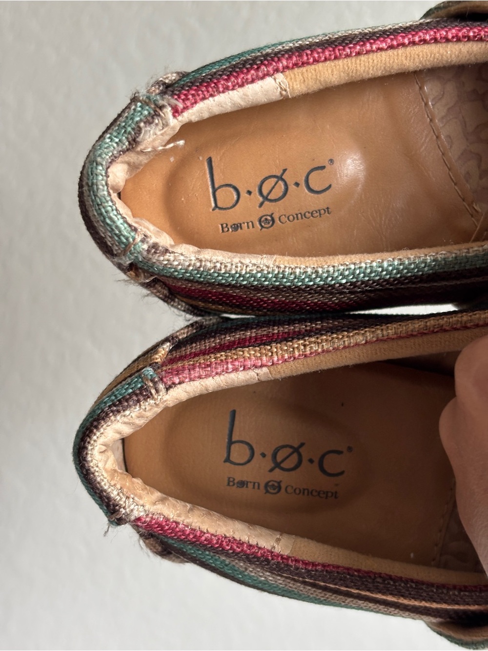 b.o.c. Multicolor Striped Slip-On Clogs women’s 8M - Picture 9 of 11